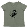 Curvy Collection Women's Fine Jersey V-Neck Tee Thumbnail