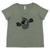 Curvy Collection Women's Fine Jersey V-Neck Tee Thumbnail