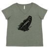 Curvy Collection Women's Fine Jersey V-Neck Tee Thumbnail