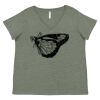 Curvy Collection Women's Fine Jersey V-Neck Tee Thumbnail
