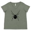 Curvy Collection Women's Fine Jersey V-Neck Tee Thumbnail