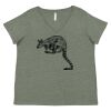 Curvy Collection Women's Fine Jersey V-Neck Tee Thumbnail