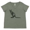 Curvy Collection Women's Fine Jersey V-Neck Tee Thumbnail