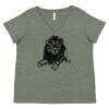 Curvy Collection Women's Fine Jersey V-Neck Tee Thumbnail