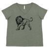 Curvy Collection Women's Fine Jersey V-Neck Tee Thumbnail