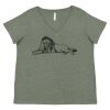 Curvy Collection Women's Fine Jersey V-Neck Tee Thumbnail