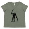 Curvy Collection Women's Fine Jersey V-Neck Tee Thumbnail