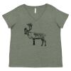 Curvy Collection Women's Fine Jersey V-Neck Tee Thumbnail