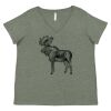 Curvy Collection Women's Fine Jersey V-Neck Tee Thumbnail