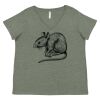 Curvy Collection Women's Fine Jersey V-Neck Tee Thumbnail
