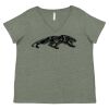 Curvy Collection Women's Fine Jersey V-Neck Tee Thumbnail