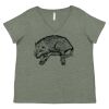 Curvy Collection Women's Fine Jersey V-Neck Tee Thumbnail