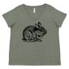 Curvy Collection Women's Fine Jersey V-Neck Tee Thumbnail