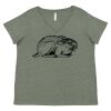 Curvy Collection Women's Fine Jersey V-Neck Tee Thumbnail