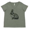 Curvy Collection Women's Fine Jersey V-Neck Tee Thumbnail