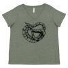 Curvy Collection Women's Fine Jersey V-Neck Tee Thumbnail