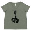 Curvy Collection Women's Fine Jersey V-Neck Tee Thumbnail