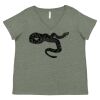 Curvy Collection Women's Fine Jersey V-Neck Tee Thumbnail