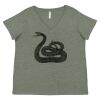 Curvy Collection Women's Fine Jersey V-Neck Tee Thumbnail