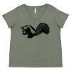 Curvy Collection Women's Fine Jersey V-Neck Tee Thumbnail