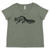 Curvy Collection Women's Fine Jersey V-Neck Tee Thumbnail