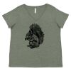 Curvy Collection Women's Fine Jersey V-Neck Tee Thumbnail
