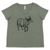 Curvy Collection Women's Fine Jersey V-Neck Tee Thumbnail