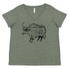 Curvy Collection Women's Fine Jersey V-Neck Tee Thumbnail