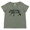 Curvy Collection Women's Fine Jersey V-Neck Tee Thumbnail