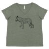Curvy Collection Women's Fine Jersey V-Neck Tee Thumbnail