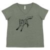 Curvy Collection Women's Fine Jersey V-Neck Tee Thumbnail