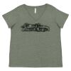 Curvy Collection Women's Fine Jersey V-Neck Tee Thumbnail