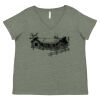 Curvy Collection Women's Fine Jersey V-Neck Tee Thumbnail