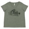 Curvy Collection Women's Fine Jersey V-Neck Tee Thumbnail