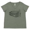 Curvy Collection Women's Fine Jersey V-Neck Tee Thumbnail