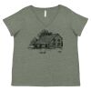 Curvy Collection Women's Fine Jersey V-Neck Tee Thumbnail