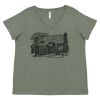 Curvy Collection Women's Fine Jersey V-Neck Tee Thumbnail