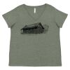 Curvy Collection Women's Fine Jersey V-Neck Tee Thumbnail