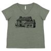 Curvy Collection Women's Fine Jersey V-Neck Tee Thumbnail