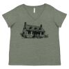Curvy Collection Women's Fine Jersey V-Neck Tee Thumbnail