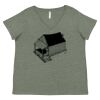 Curvy Collection Women's Fine Jersey V-Neck Tee Thumbnail