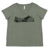 Curvy Collection Women's Fine Jersey V-Neck Tee Thumbnail