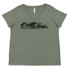 Curvy Collection Women's Fine Jersey V-Neck Tee Thumbnail
