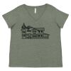 Curvy Collection Women's Fine Jersey V-Neck Tee Thumbnail