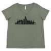 Curvy Collection Women's Fine Jersey V-Neck Tee Thumbnail