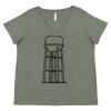 Curvy Collection Women's Fine Jersey V-Neck Tee Thumbnail