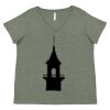 Curvy Collection Women's Fine Jersey V-Neck Tee Thumbnail