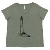 Curvy Collection Women's Fine Jersey V-Neck Tee Thumbnail