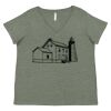 Curvy Collection Women's Fine Jersey V-Neck Tee Thumbnail