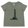 Curvy Collection Women's Fine Jersey V-Neck Tee Thumbnail